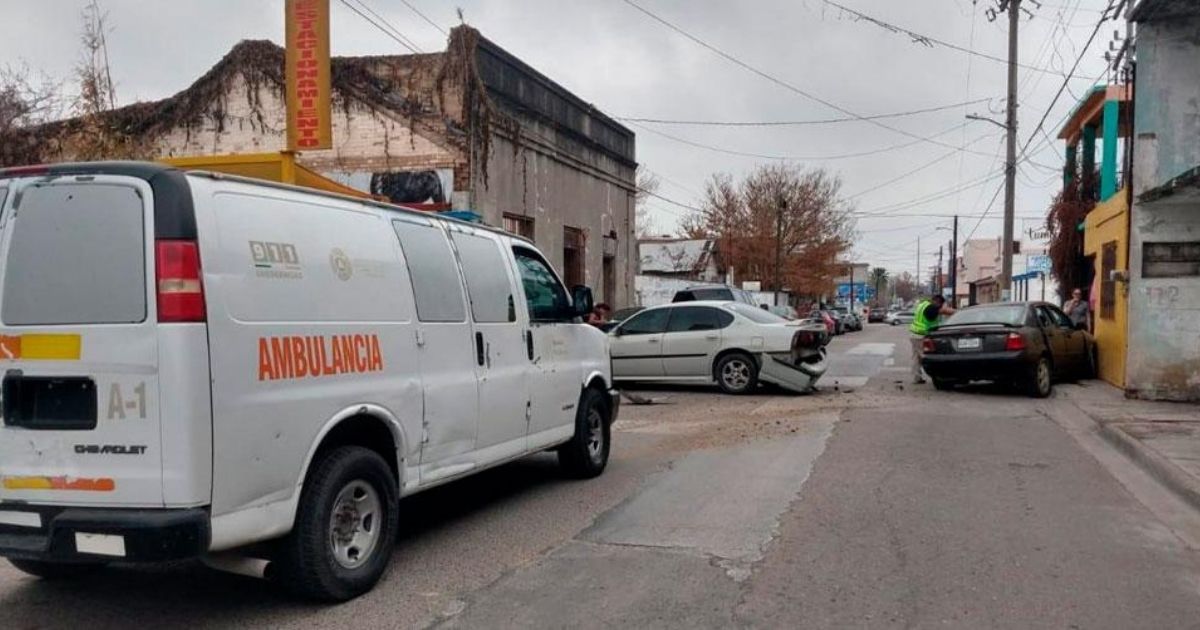 Una mujer mayor y un menor lesionados tras choque en Matamoros