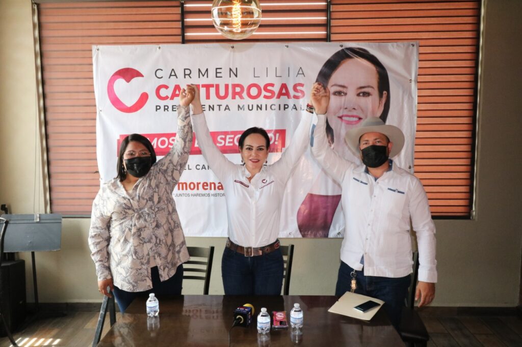 Declinan candidatos de RSP a favor de Carmen Lilia Canturosas