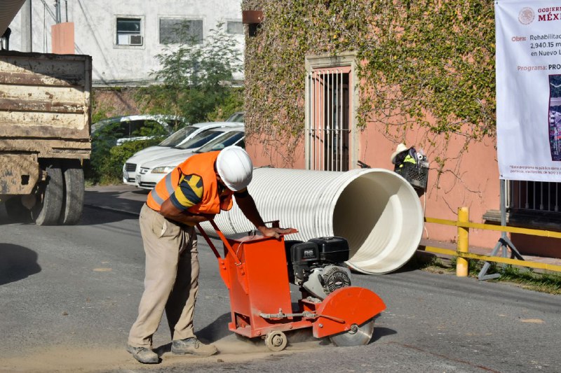 Inicia rehabilitación de colector ribereño en Nuevo Laredo; beneficiará a más de 40 mil personas