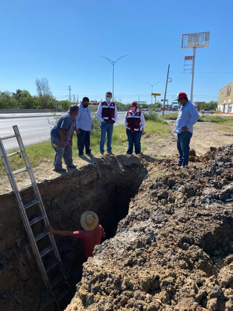 Constatan en recorridos atención a los reportes ciudadanos de COMAPA Nuevo Laredo