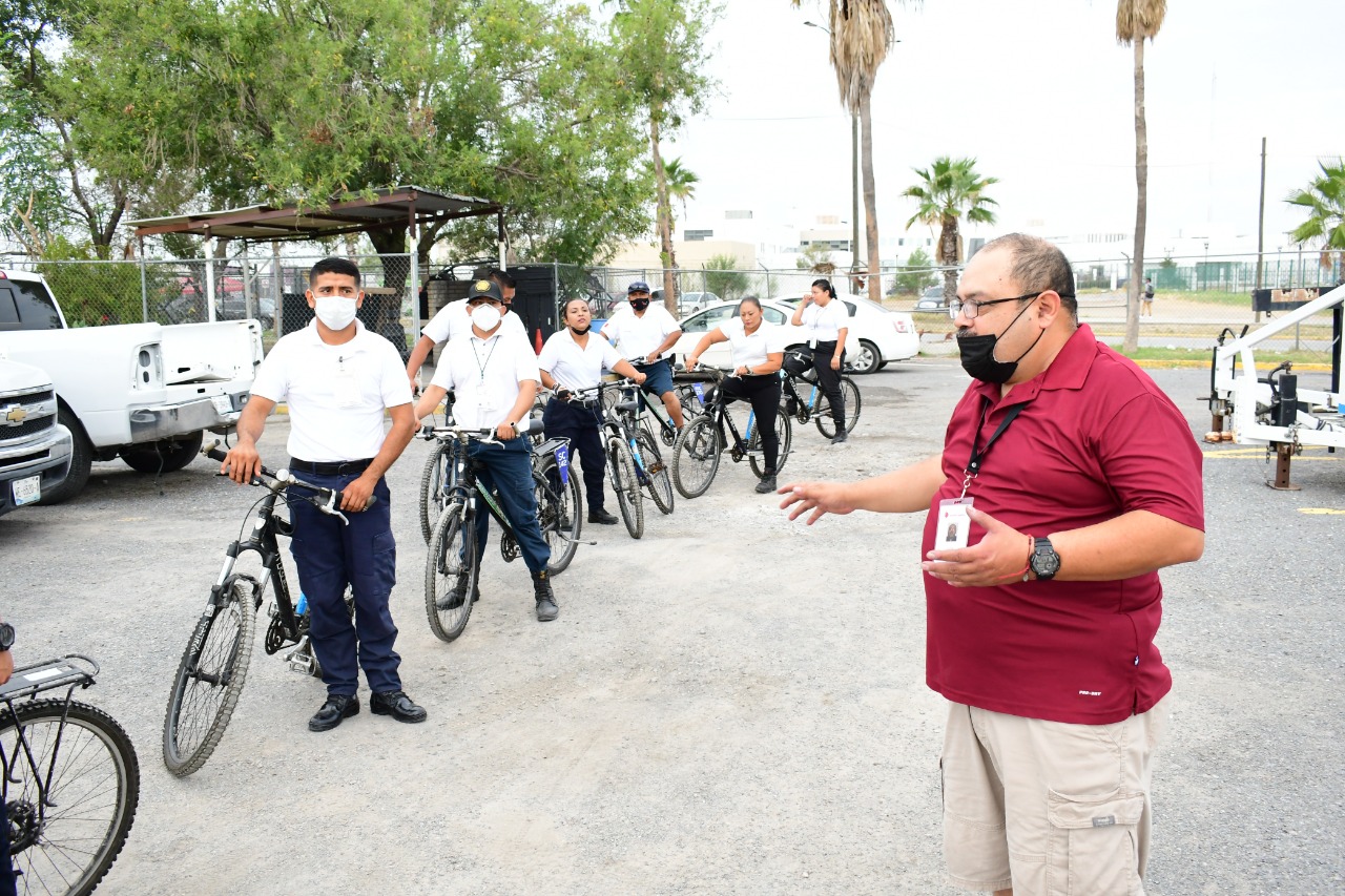 Capacitan a nuevos policías ciclistas en Nuevo Laredo