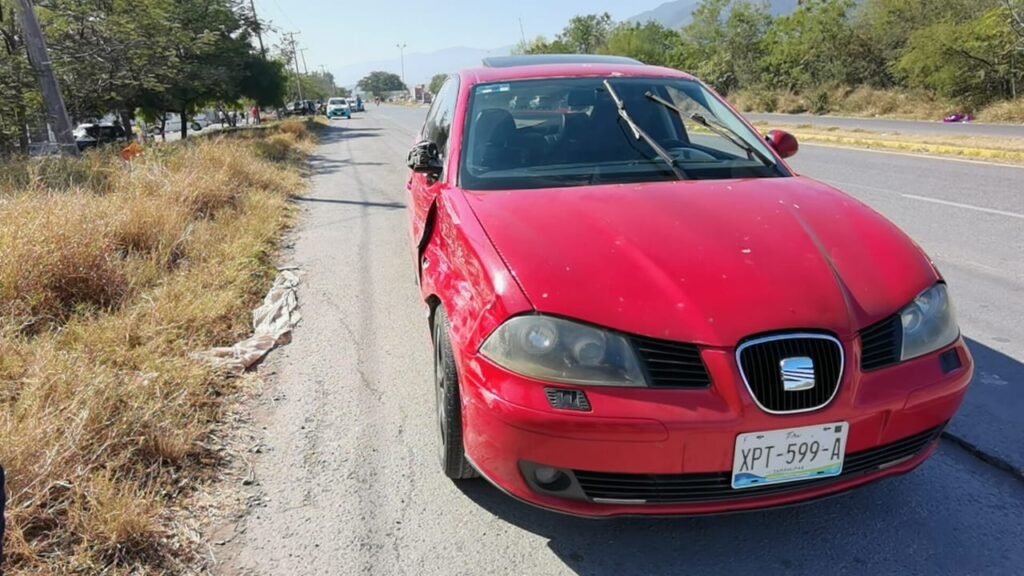 Menor y abuelito resultan lesionados tras choque en libramiento de Ciudad Victoria