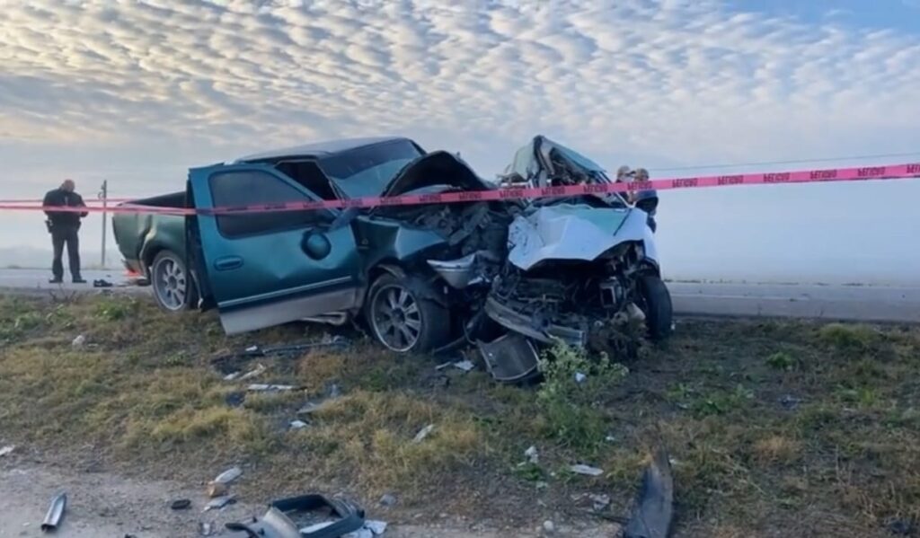 4 muertos y dos heridos tras choque sobre La Ribereña en Reynosa