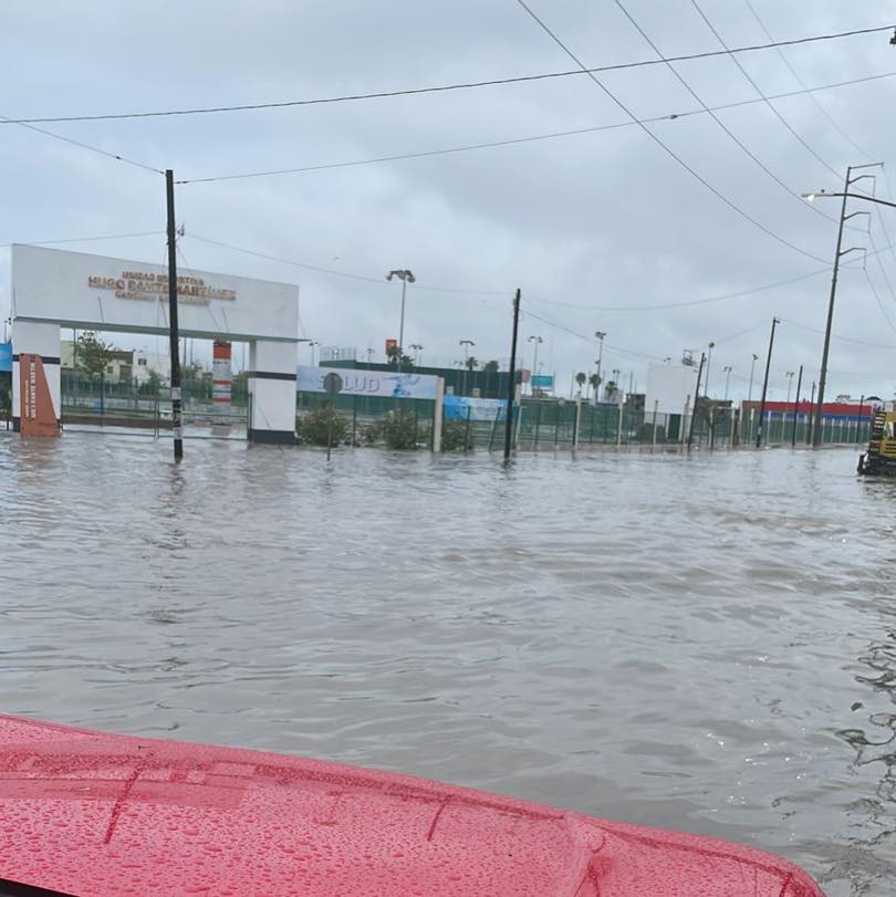 Inundadas varias colonias de Matamoros tras fuertes lluvias