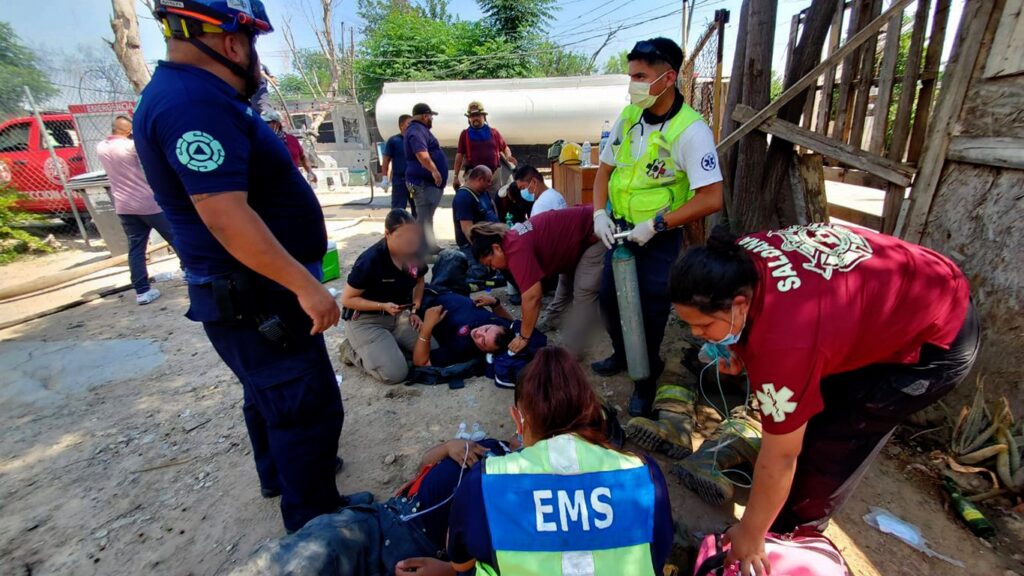 Incendio consume siete casas en Nuevo Laredo