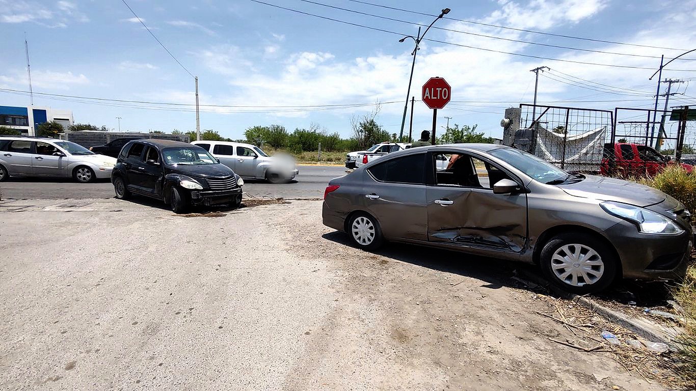 Choque deja dos lesionadas en Nuevo Laredo