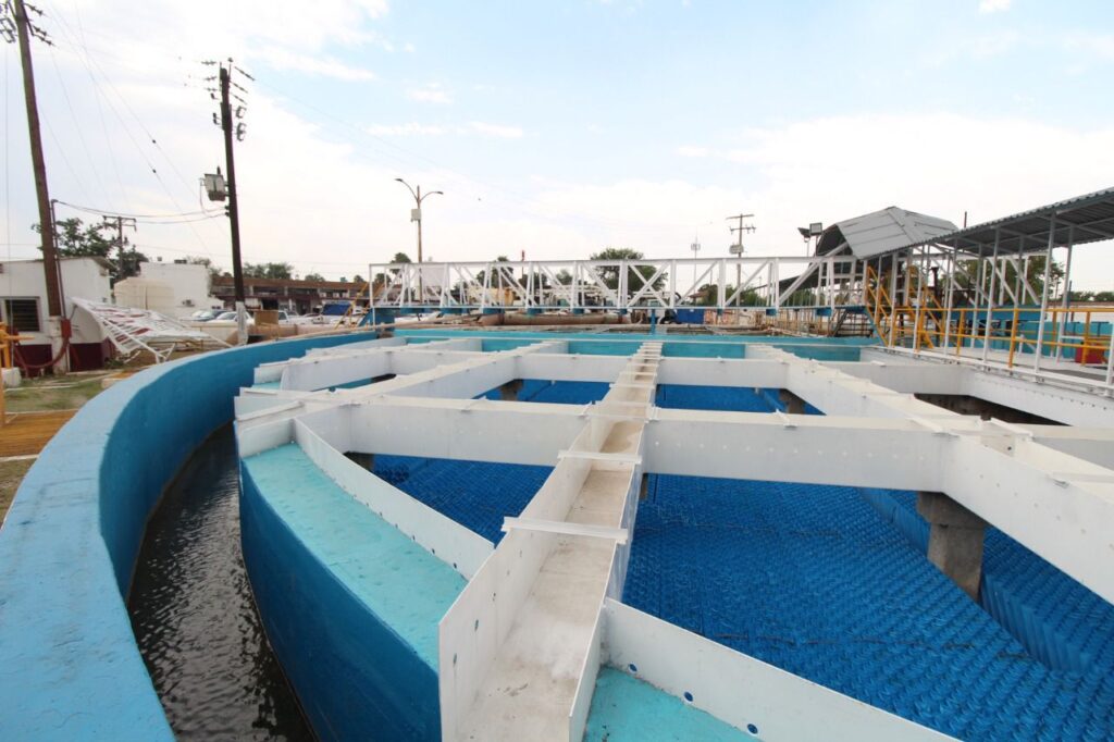 Rehabilita COMAPA Nuevo Laredo clarificadores para ofrecer agua de calidad