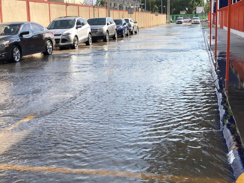 Se registra mega fuga de agua en Matamoros