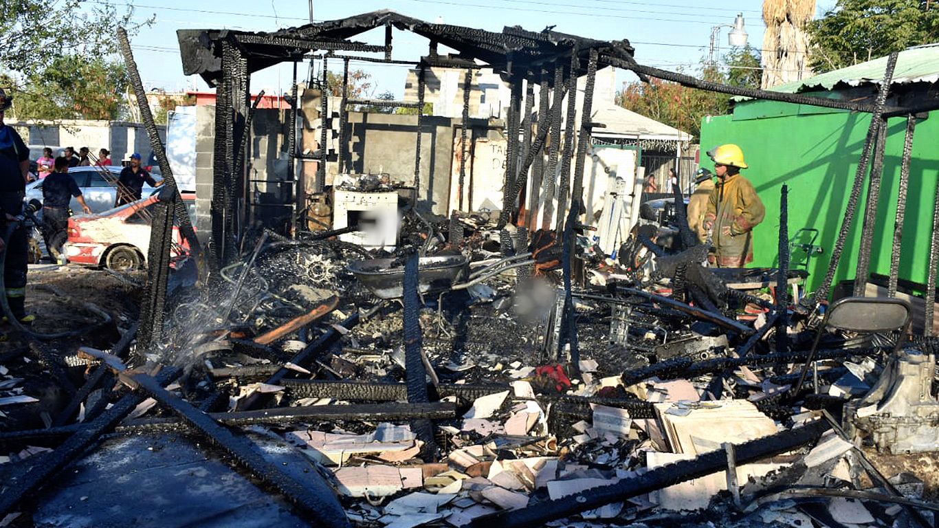 Se incendia su vivienda el día de su cumpleaños, en Nuevo Laredo