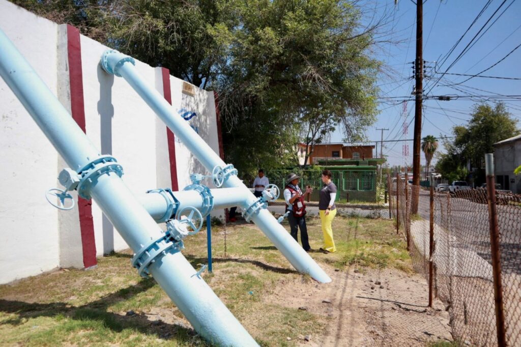 Reparará COMAPA Nuevo Laredo fuga de agua en tanque Buenavista