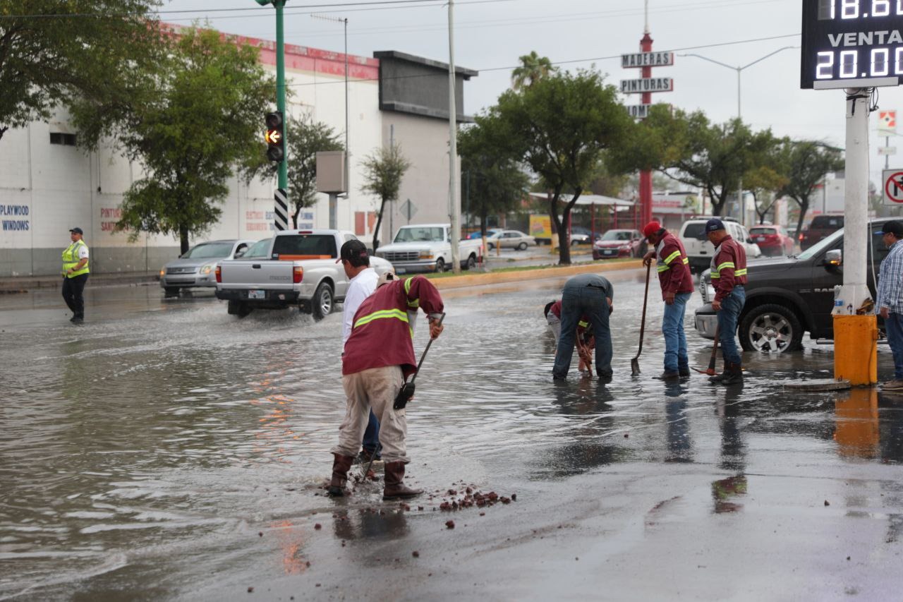 Brinda Gobierno de Nuevo Laredo respuesta inmediata ante lluvia torrencial