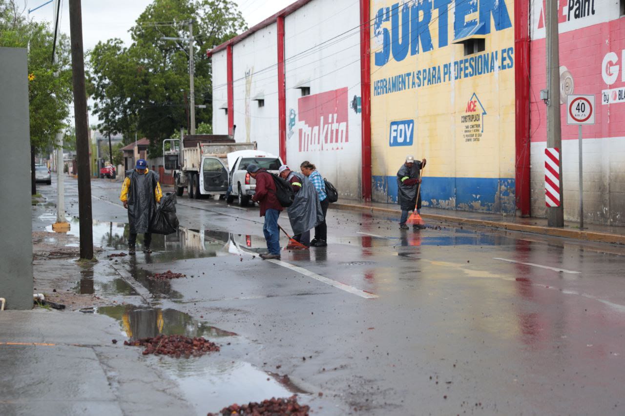 Rehabilitación de colectores pluviales avanza y reduce tiempo de desagüe en calles de Nuevo Laredo