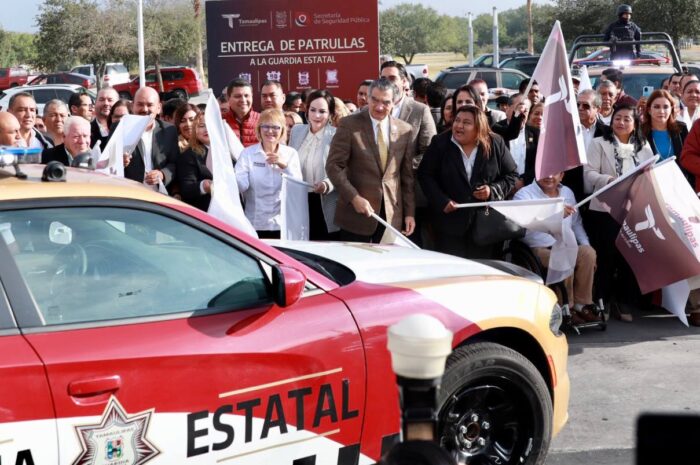 Entregan unidades de la Guardia Estatal para Nuevo Laredo