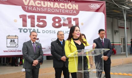 Culmina Campaña de Vacunación Transfronteriza Edición 2022 con más de 115 mil beneficiados