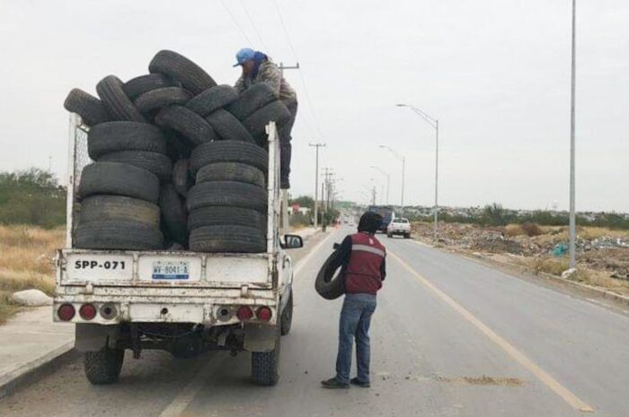 Van más de 254 mil llantas recolectadas por el Gobierno de Nuevo Laredo