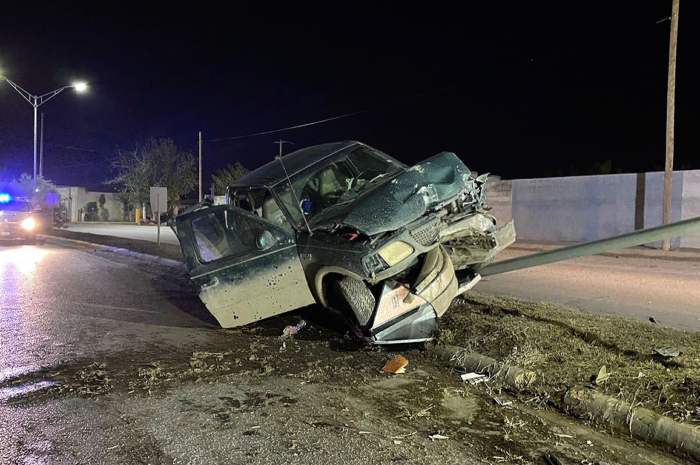 Se lleva un poste por conducir borracho en Nuevo Laredo