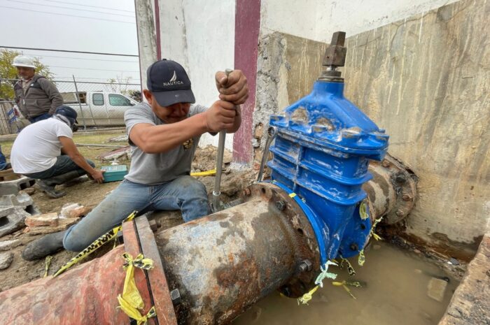 Realiza COMAPA Nuevo Laredo trabajos de mejoramiento en red de agua potable