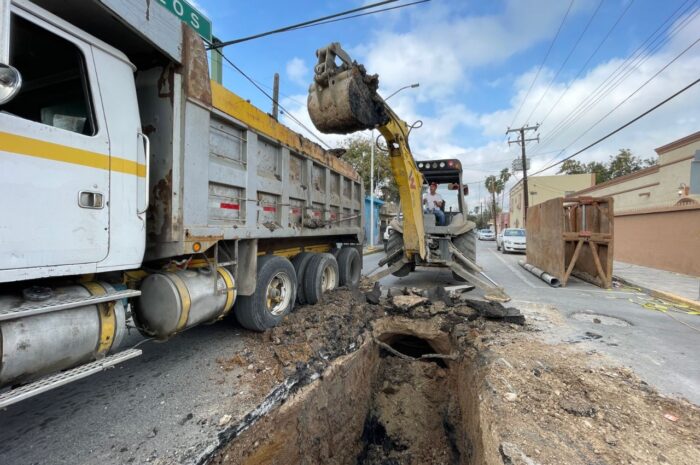 rehabilitará COMAPA Nuevo Laredo más de 70 metros lineales de drenaje