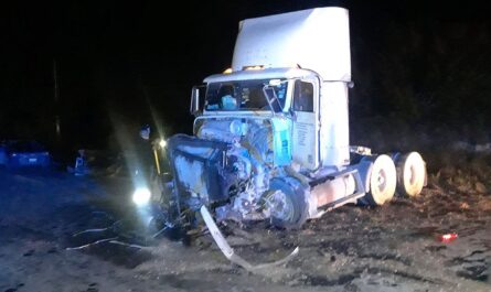 Accidente sobre la Mex II en Nuevo Laredo deja un trailero herido