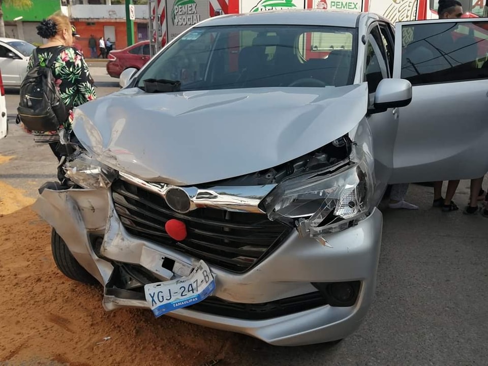 Siete lesionados tras choque en Ciudad Madero