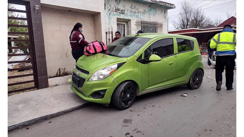 Provoca choque al no frenar a tiempo en Nuevo Laredo