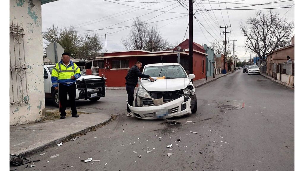 Provoca choque al no frenar a tiempo en Nuevo Laredo