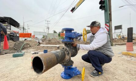 Programa COMAPA Nuevo Laredo paro total en Planta Suroriente por interconexiones en red de agua potable