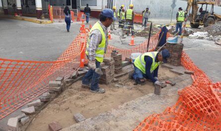 Avanzan obras de mejora en el acceso al Puente I, en Nuevo Laredo