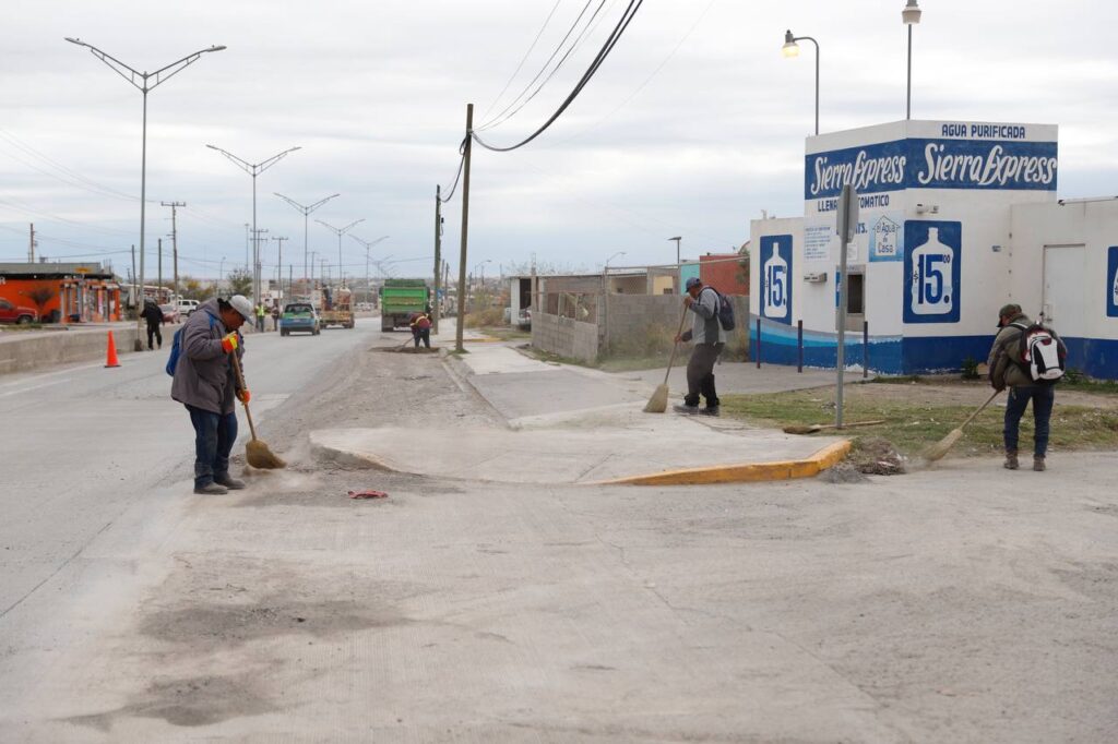 Resuelve Gobierno de Nuevo Laredo problemáticas urbanas en sector poniente con Mega Cuadrilla