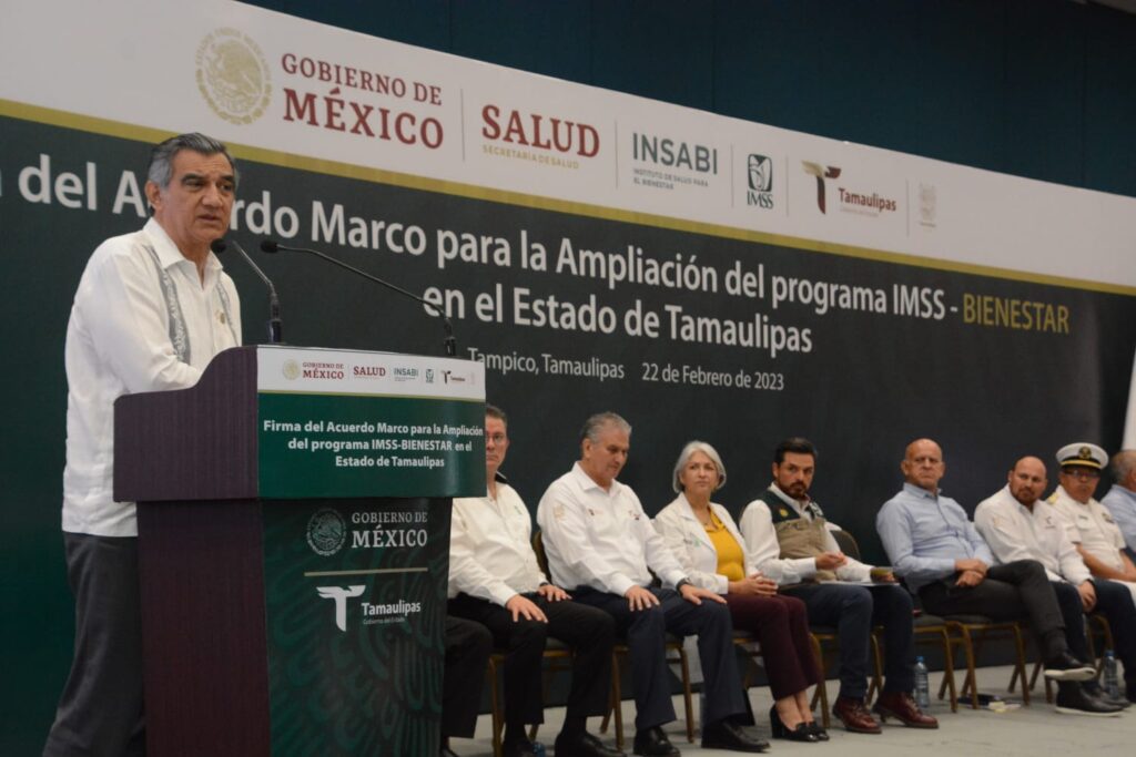 Firman gobernador y director del IMSS nuevo modelo de salud para Tamaulipas