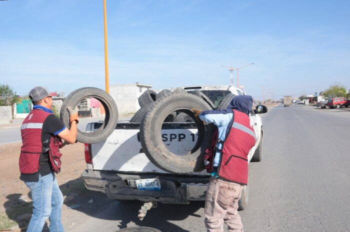 Elimina municipio de Nuevo Laredo tiradero clandestino en la colonia Valles de Anáhuac