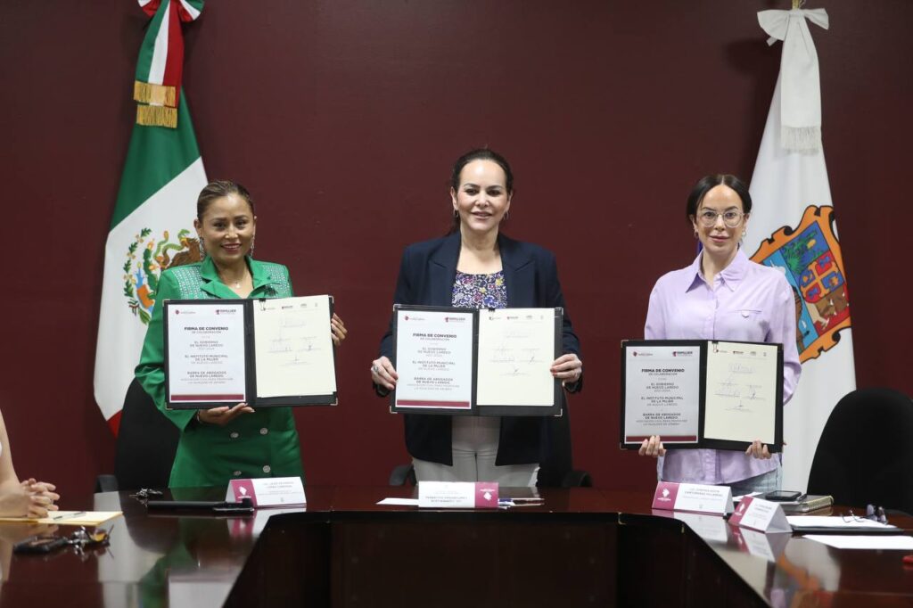 INMUJER y barra de abogados firman convenio para activar programas en beneficio de las neolaredenses