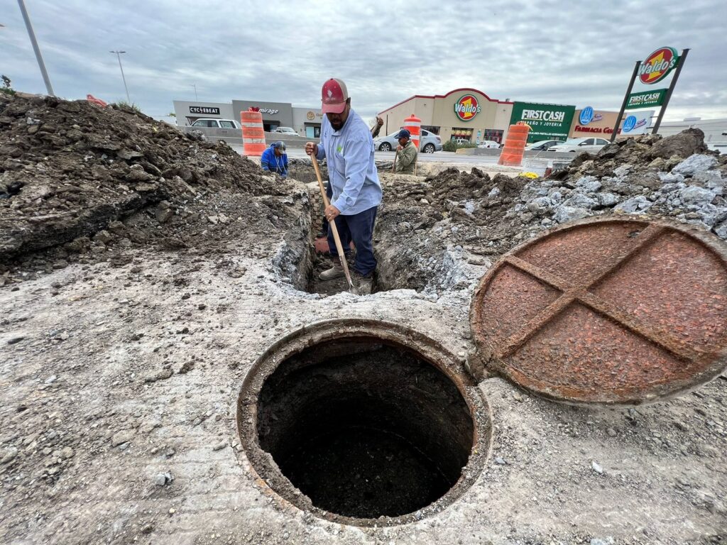 Trabajará COMAPA Nuevo Lardeo en conexión de drenaje; cerrará parcialmente López de Lara