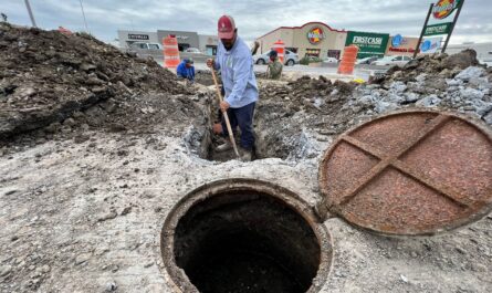 Trabajará COMAPA Nuevo Lardeo en conexión de drenaje; cerrará parcialmente López de Lara