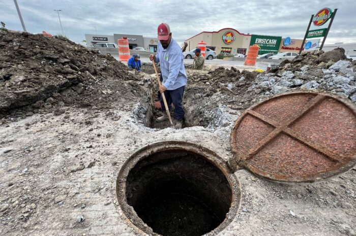 Trabajará COMAPA Nuevo Lardeo en conexión de drenaje; cerrará parcialmente López de Lara