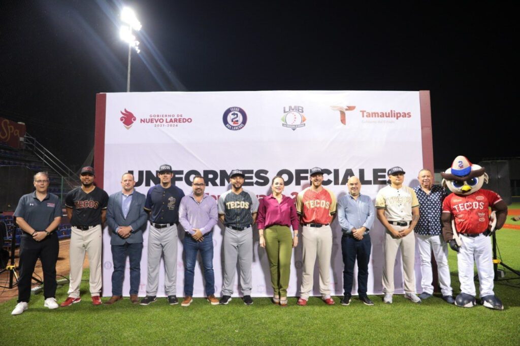 Presentan alcaldesa y directiva de Tecolotes de los dos Laredos uniformes y novedades para temporada 2023