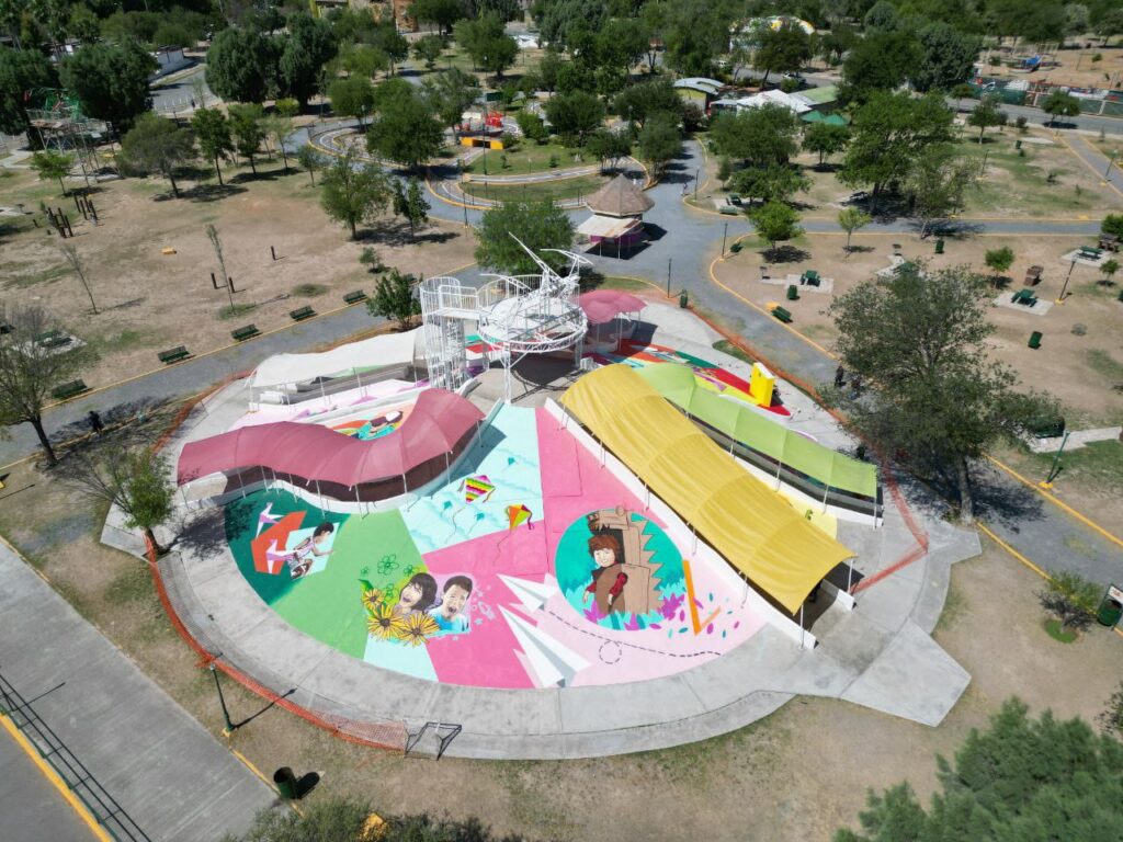 Finalizan trabajos de mural en resbaladero del Parque Viveros