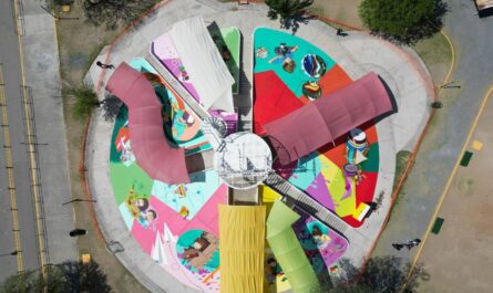 Finalizan trabajos de mural en resbaladero del Parque Viveros