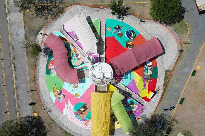 Finalizan trabajos de mural en resbaladero del Parque Viveros