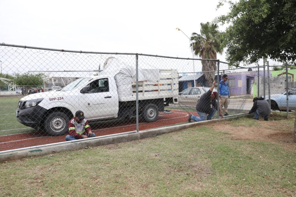 Rescata Gobierno de Nuevo Laredo espacio deportivo en colonia Palmares