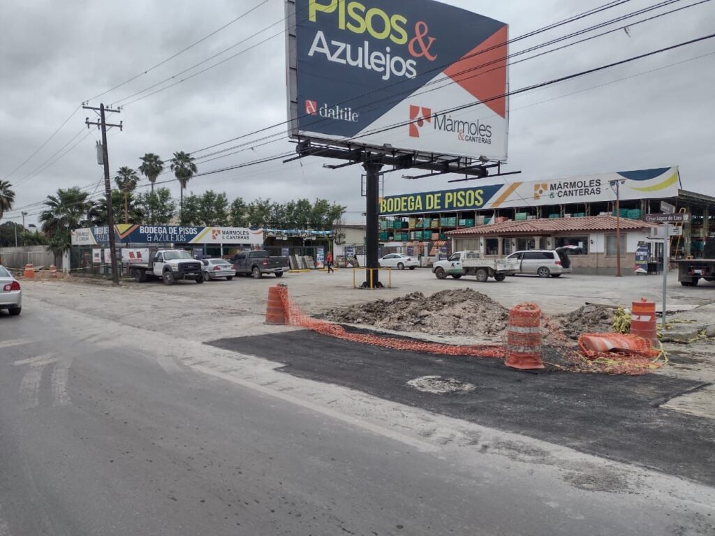 Concluye COMAPA Nuevo Laredo trabajos en Avenida César López de Lara