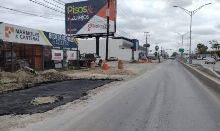 Concluye COMAPA Nuevo Laredo trabajos en Avenida César López de Lara