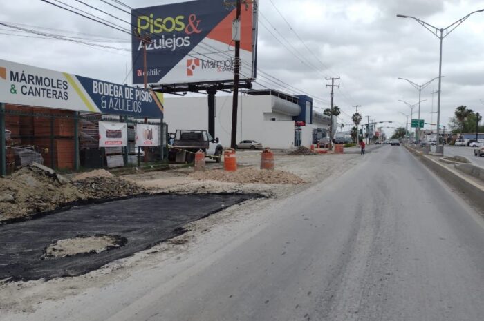 Concluye COMAPA Nuevo Laredo trabajos en Avenida César López de Lara