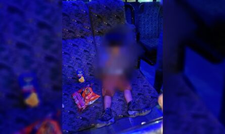 Hombre deja olvidado a su hijo de 3 años en un autobús de Tampico tras salir de una fiesta