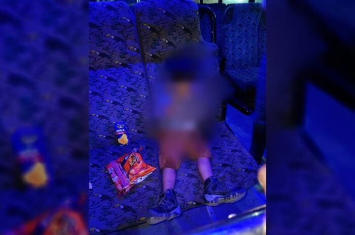 Hombre deja olvidado a su hijo de 3 años en un autobús de Tampico tras salir de una fiesta