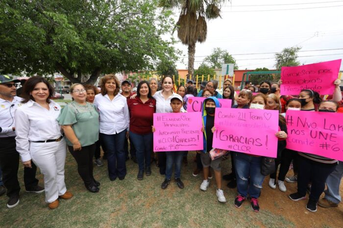 Entrega alcaldesa Carmen Lilia Canturosas obras de calidad a vecinos de la colonia Infonavit