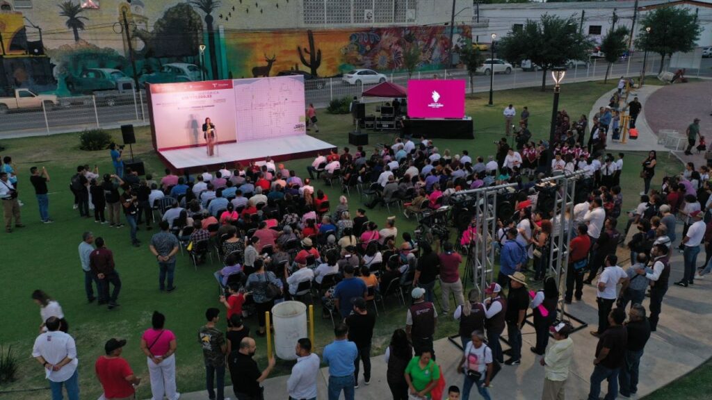 Entrega Carmen Lilia 34 obras que transforman el sector Centro de Nuevo Laredo