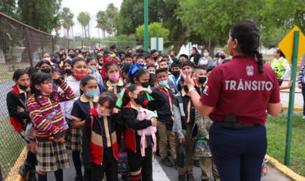 Alumnos de primaria aprenden sobre cultura vial en Nuevo Laredo