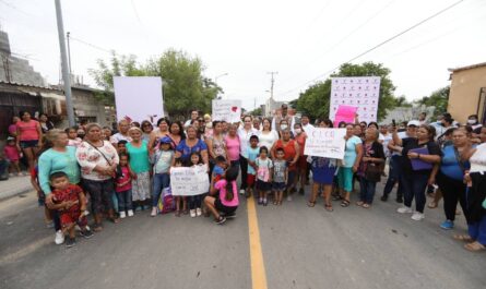 Gobierno de Nuevo Laredo beneficia con obras de infraestructura al poniente de la ciudad