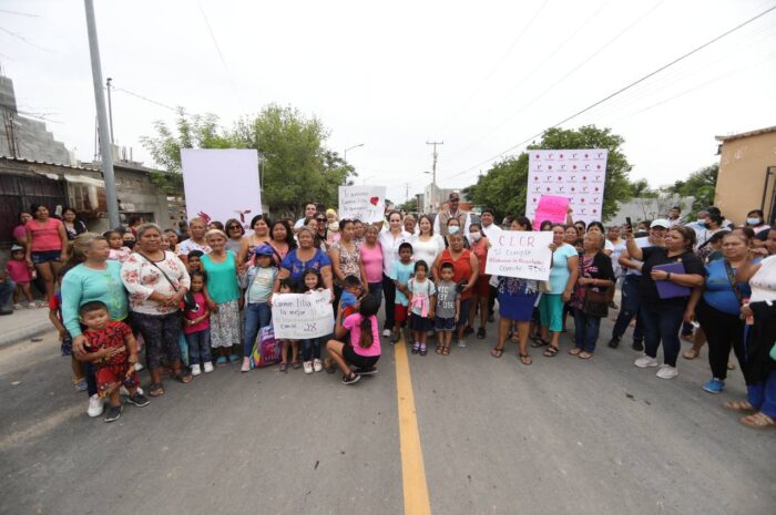 Gobierno de Nuevo Laredo beneficia con obras de infraestructura al poniente de la ciudad